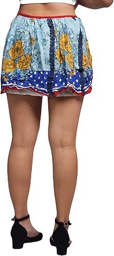 Miniatura 2 de Pyzis Gioda Design - Minifalda veraniega en capas con estampados extravagantes