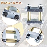 Vista 5 de UO12-016 - Grillete de alta resistencia para CRE3000 / Stock/Equaflex 2.25" grilletes reemplazan UO12-016, eje tándem