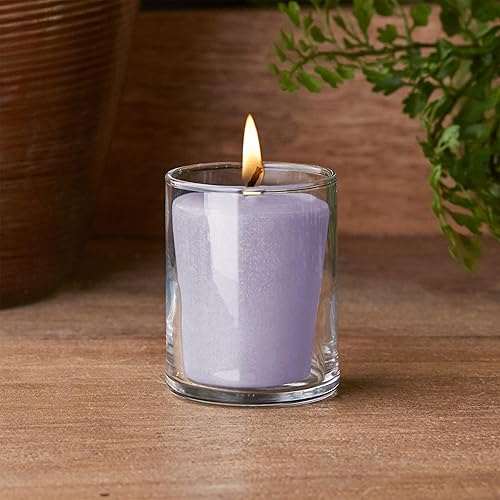Miniatura 3 de Root Candles Velas votivas perfumadas Seeking Balance Velas de aromaterapia de spa de 20 horas, 3 unidades, Relax Geranium Lavender
