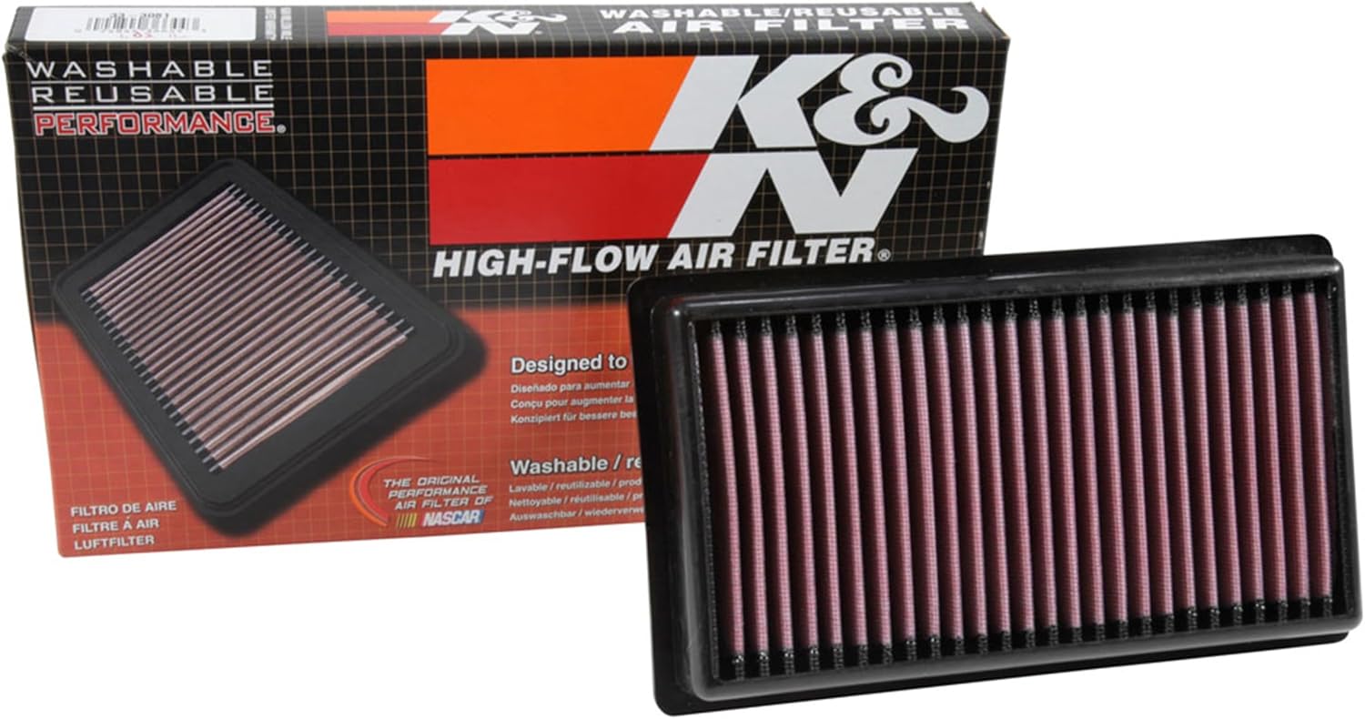 K&N Engine Air Filter: Reusable, Clean Every 75,000 Miles, Washable, Premium, Replacement Car Air Filter: Compatible with 2017-2019 KIA/HYUNDAI (Rio IV, Stonic, Solaris, Rio X Line), 33-3081