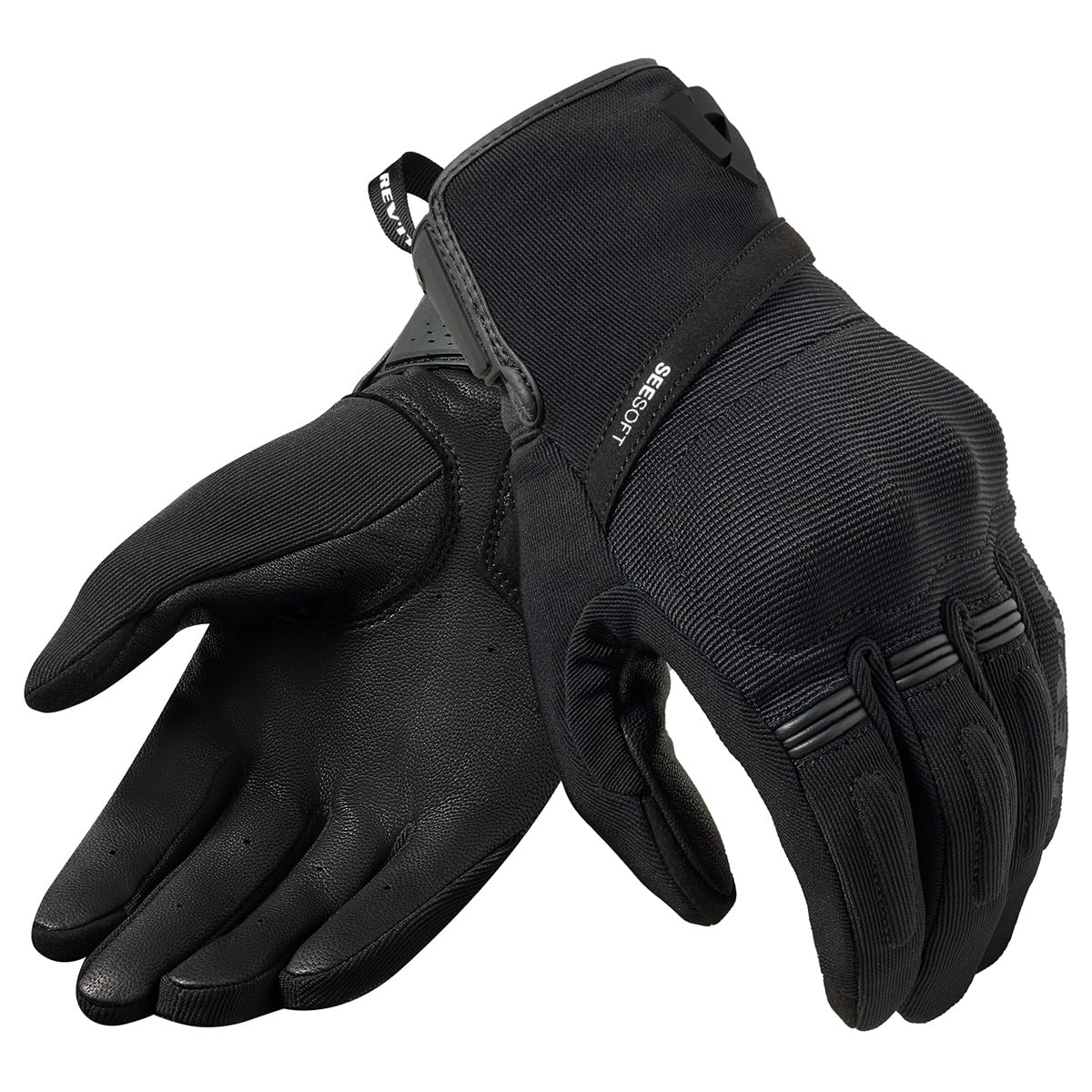 REV'IT! Revit Mosca 2 Gants de moto, schwarz, L