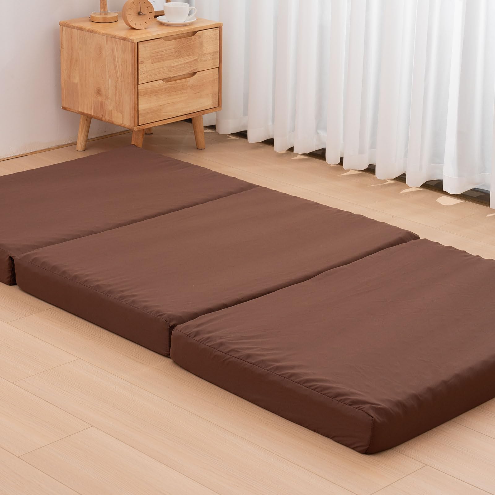 Amazon｜HOMFINE 高反発マットレス シングル 三つ折り 極厚10cm  