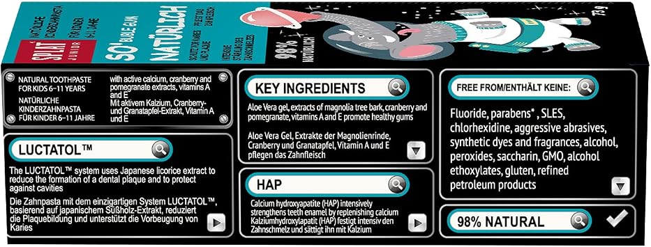 Splat Kids 6-11 Bubble Gum Toothpaste