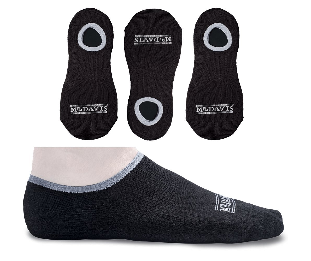 Performance No Show Socks, Moisture Wicking, Padded Toe and Heel - Comfortable and Stylish Socks -Lightweight Pack of Soft Sock Pairs for Casual and Dress Wear, X-Large, Black, 3 Pack