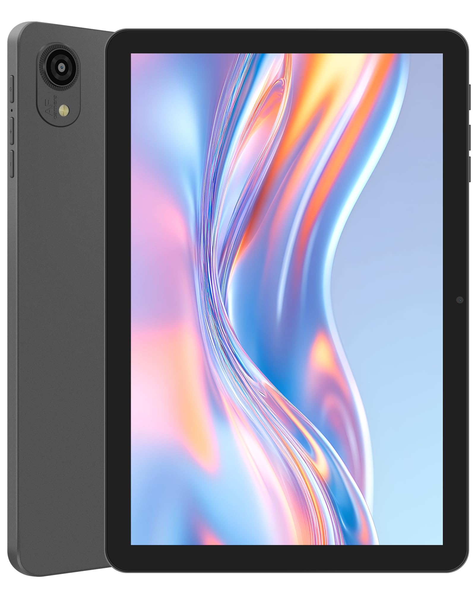 Tablet Android da 10 Pollici, Doppia Fotocamera, WiFi, Bluetooth, Grigio scuro