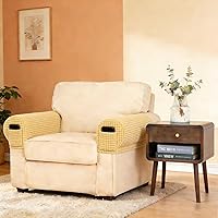 Vista 16 de Fundas para reposabrazos de sofá, fundas para reposabrazos con bolsillo, protector elástico para reposabrazos de sofá, fundas extraíbles