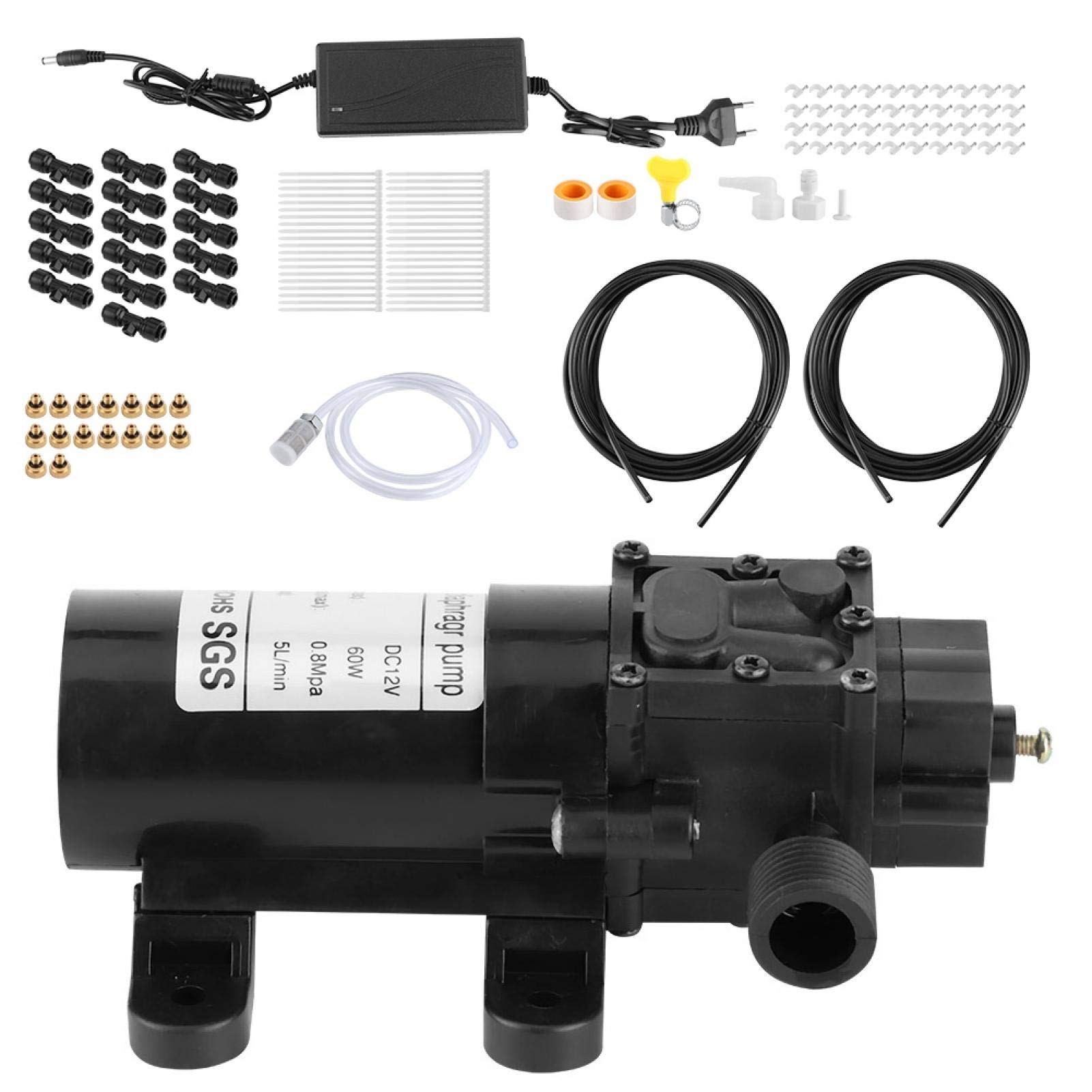 Sistema di nebulizzazione, Sistema di raffreddamento a spruzzo Ugelli Sistema di nebulizzazione Raffreddamento Kit sistema di irrigazione Accessori da giardino Nebulizzatori per terrazze