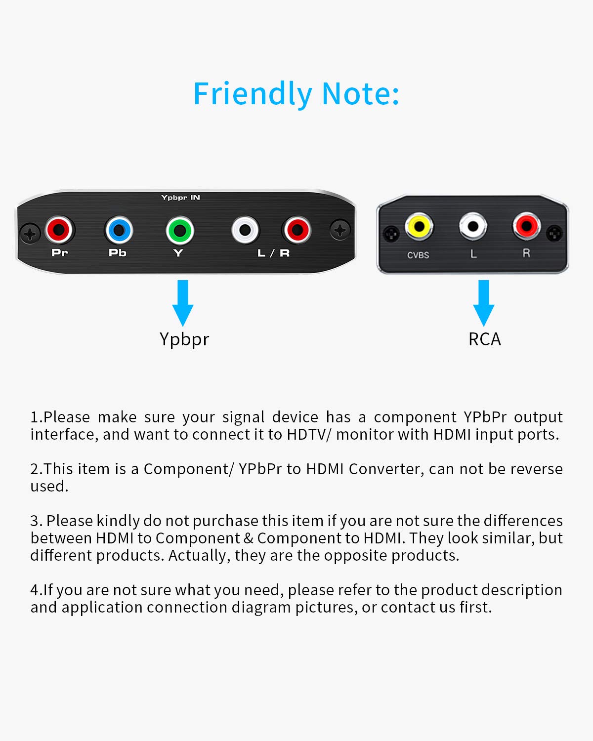 Scart to HDMI Converter Adapter, Scaler Video Audio Converter Support HDMI