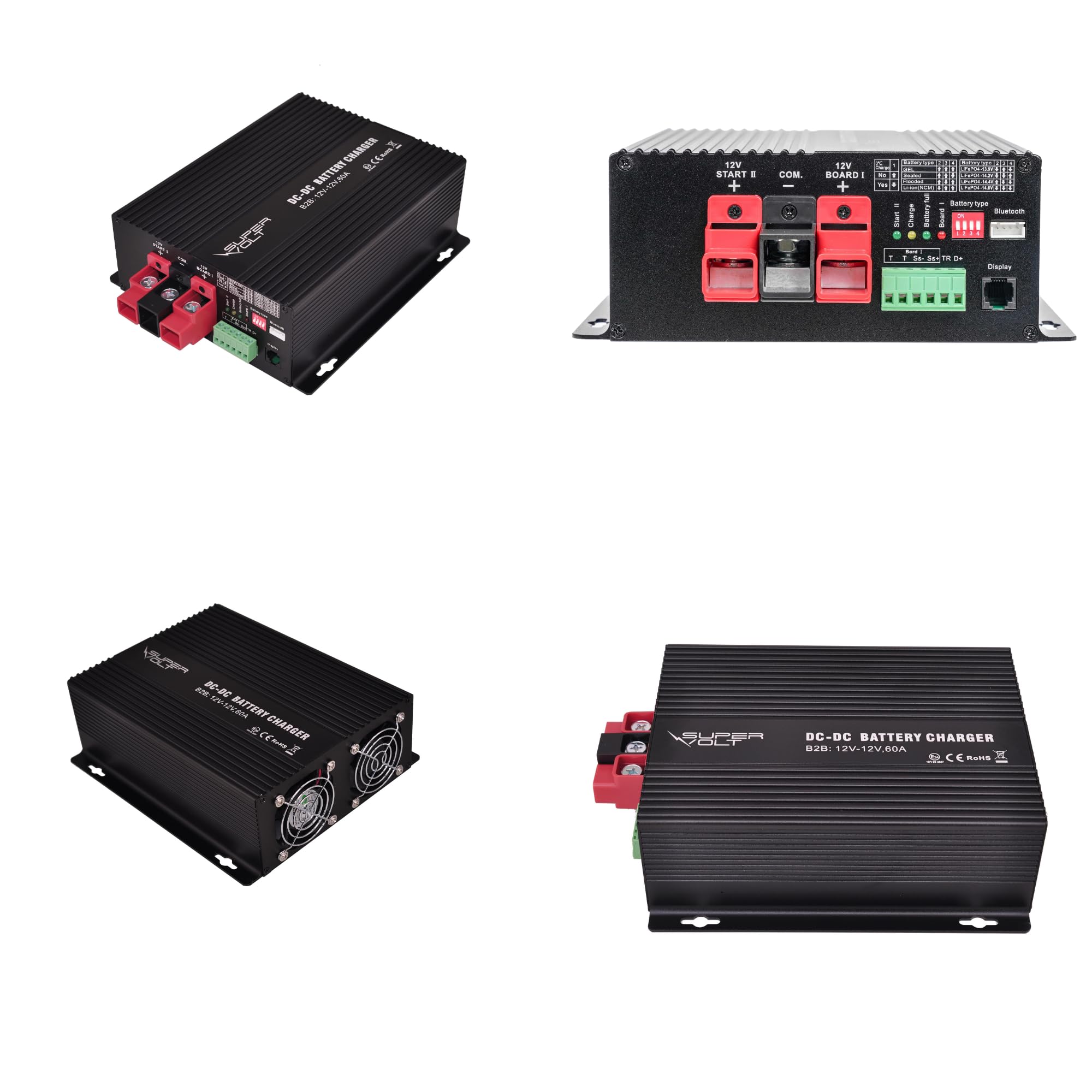 Ladebooster 12V 60A | DC-DC Ladegerät für Aufbaubatterien | Kompatibel mit Lithium, LiFePo4, AGM & Blei | Mit Wake-Up Funktion & Rundumschutz | Für Wohnmobil, Boot & Caravan