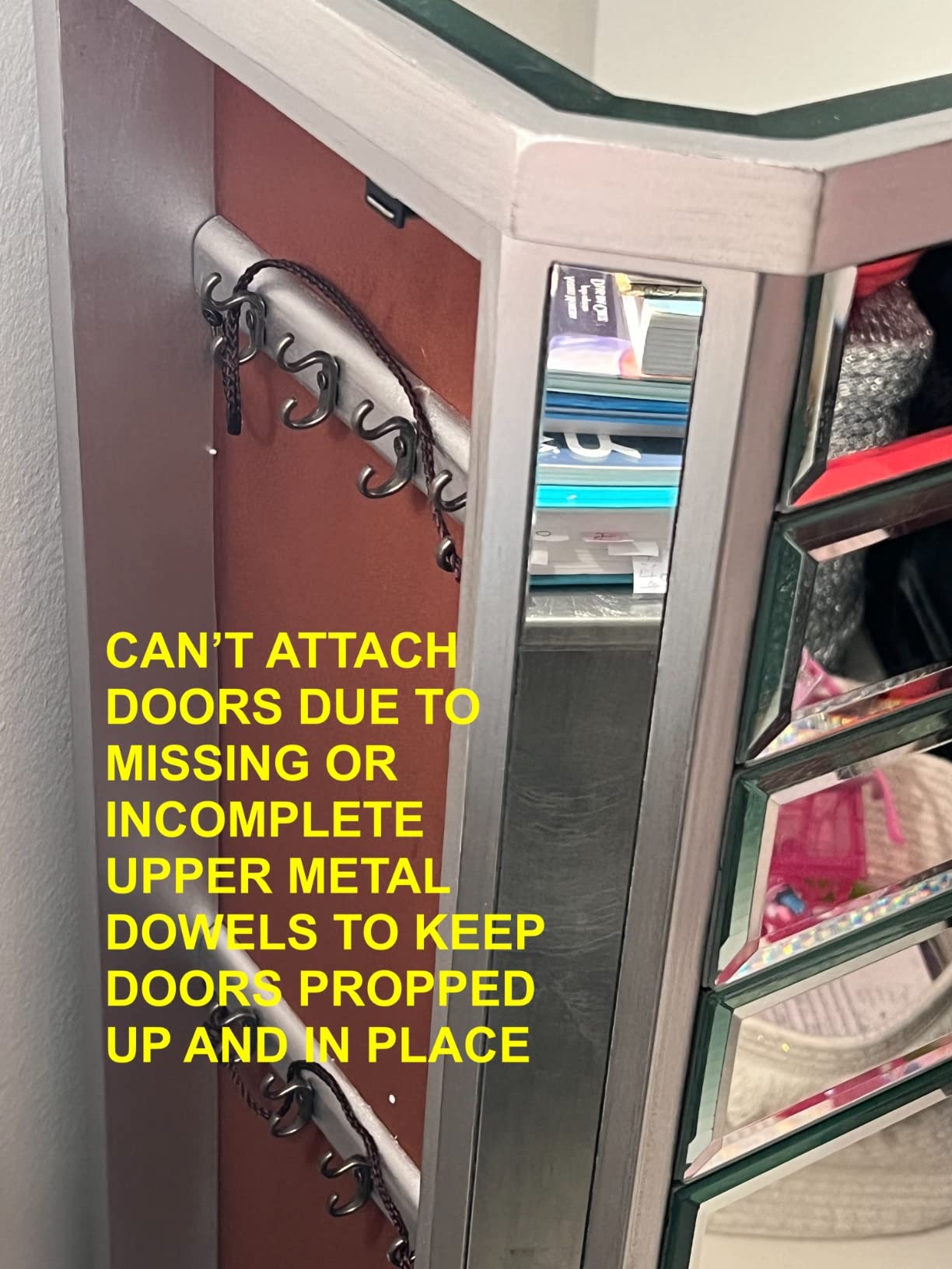 42/mo Finance Powell Jewelry Armoire Wood, Silver Mirrored Buy Now