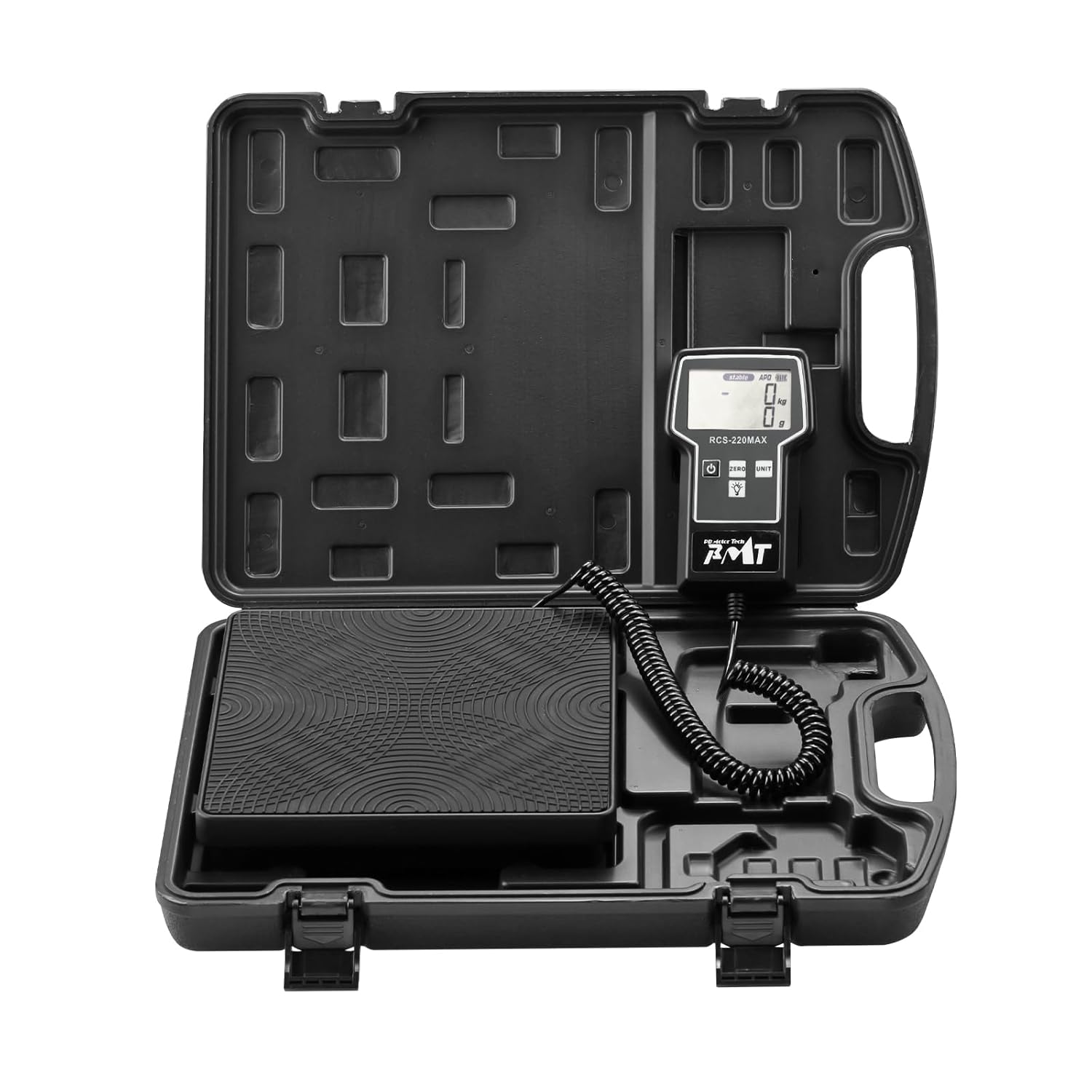 PB Motor Tech 220 LBS Digital Refrigerant Charging Scale with Ultra Large LCD Screen, HVAC Freon Scale with Portable Case in High Precision, Ideal for Weighing All Recovery Tanks