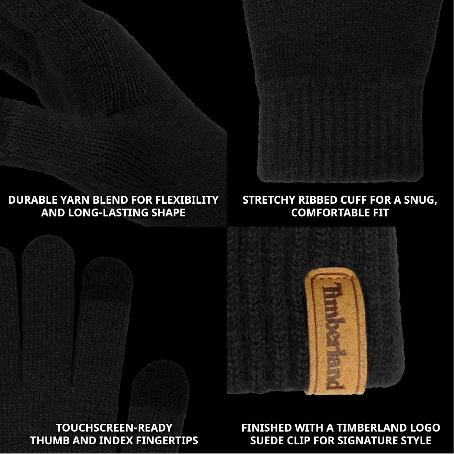 Timberland Mens Rib Knit Glove - Image 6
