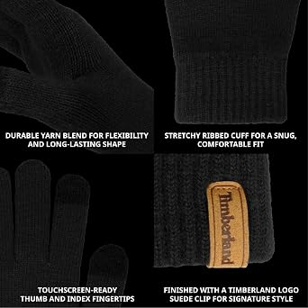 Timberland Mens Rib Knit Glove