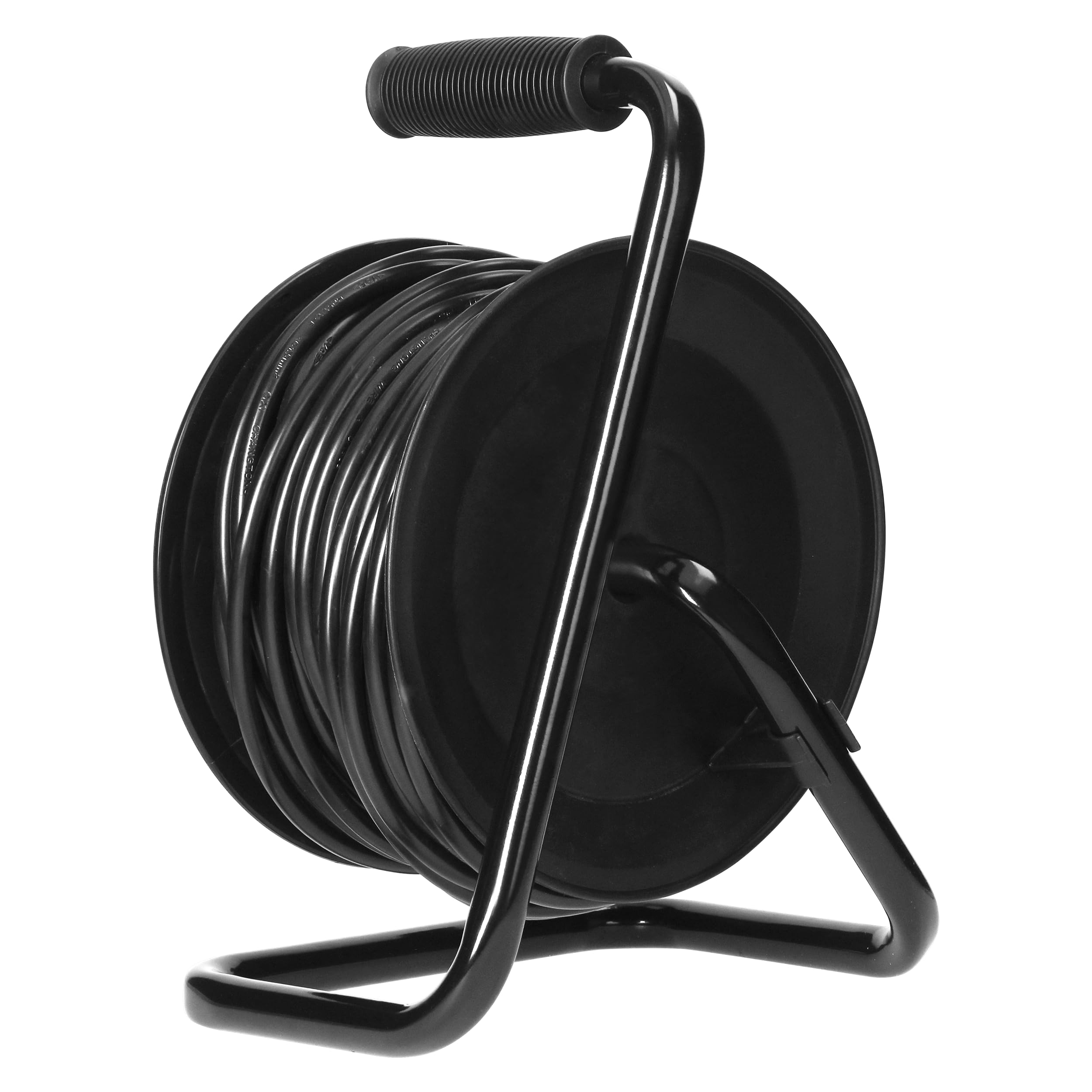 Przedłużacz Bębnowy 4 Gniazda typu Schuko 2P+Z Kabel PVC Długość 25m Wyłącznik Bezpieczeństwa Przesłony Torów Prądowych - Garaż Warsztat Prace Remontowe IP20