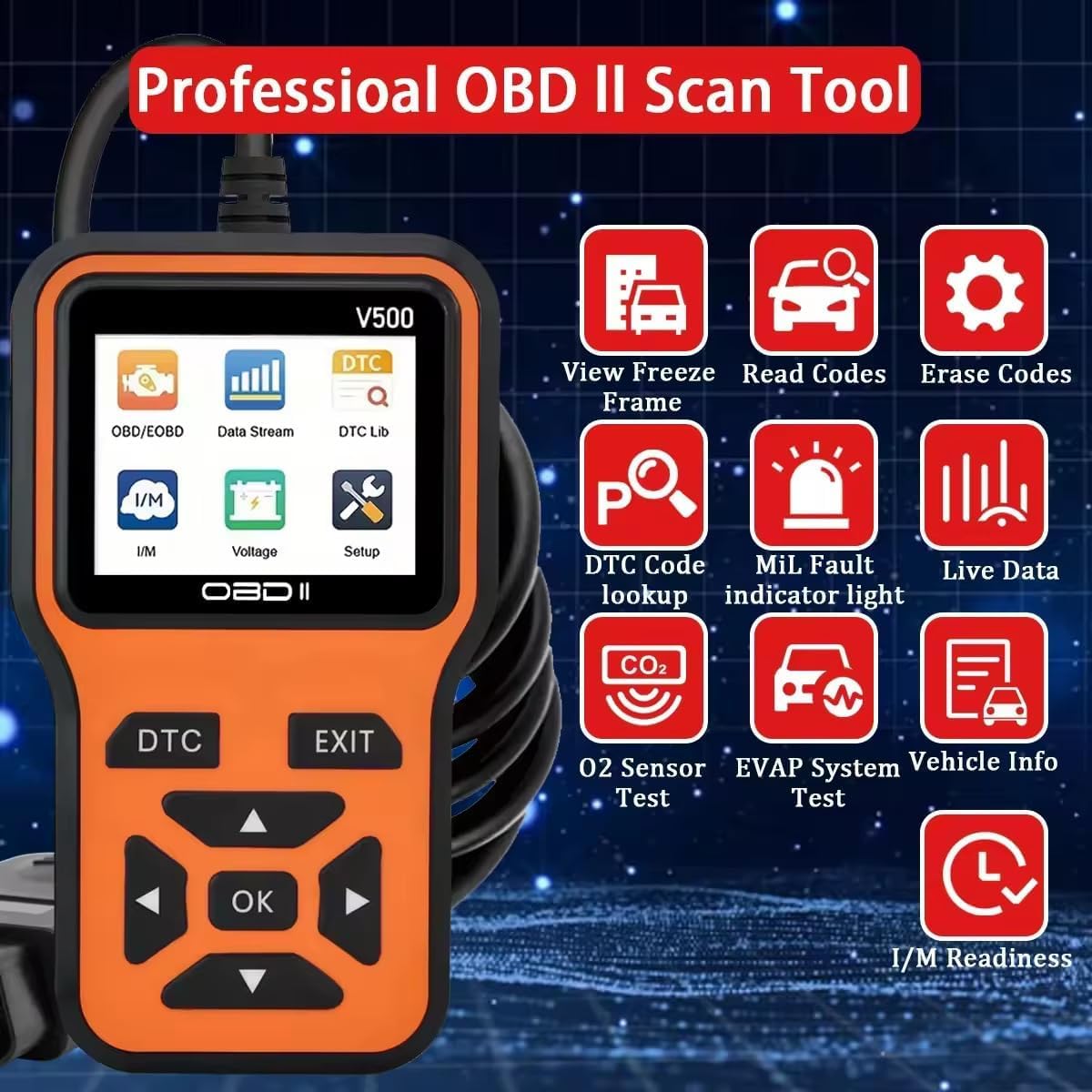 Scanner OBD2 Auto OBD2 per Alfa Romeo 4C 2018-2021 | Scanner EOBD auto Lettore codici guasti automobile