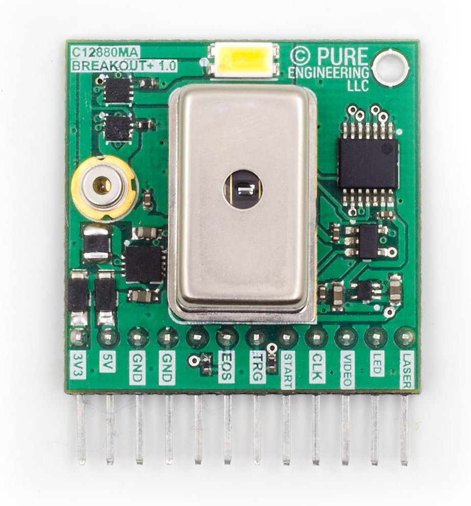 In ZIYUN C12880MA MEMS u-Spectrometer and Breakout Board,has higher resolution and greater sensitivity and is recommended for future designs and experimentation