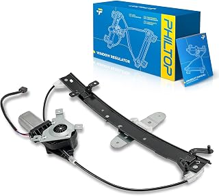 PHILTOP Rear Left Power Window Regulator w/Motor Fit for Town Car 1998-2011
