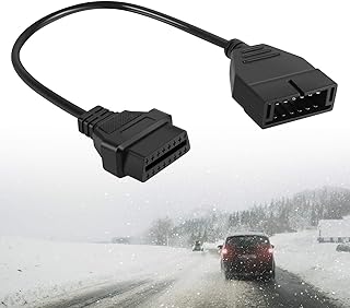 OBD1 to OBD2 Adapter, Car Diagnostic Extension Cable, OBD1 12 Pin to OBD2 16 Pin Diagnostic Tool Connector Adapter Cable for G Vehicles Diagnostic Tool