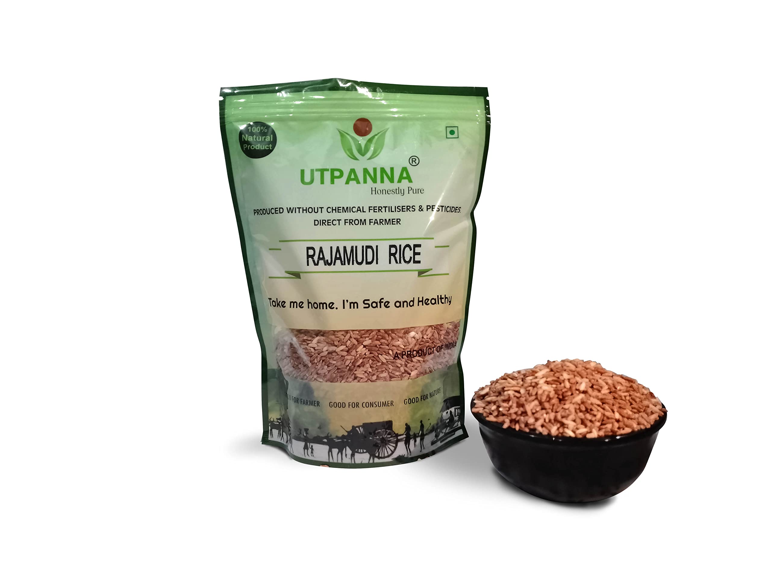 UTPANNA® 100% Natural Rajamudi/Hand Pounded Red Rice 1800 g (900g * 2) (B0953P23SH) Amazon Price History, Amazon Price Tracker