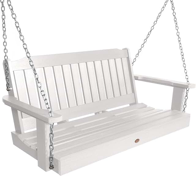 Highwood Lehigh Porch Swing, 4 Feet, White