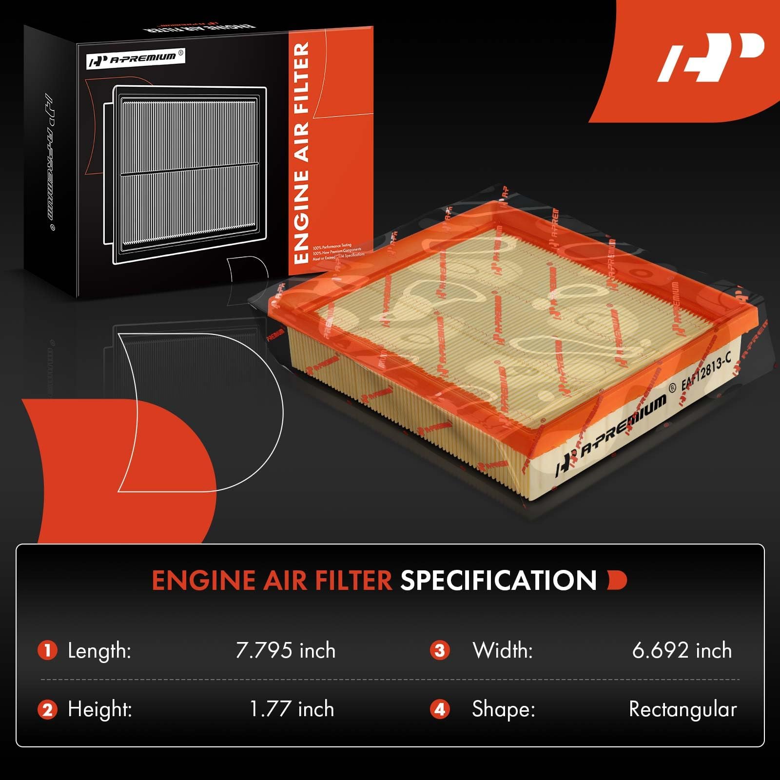 Amazon.com: A-Premium Front Engine Air Filter Compatible with Ford