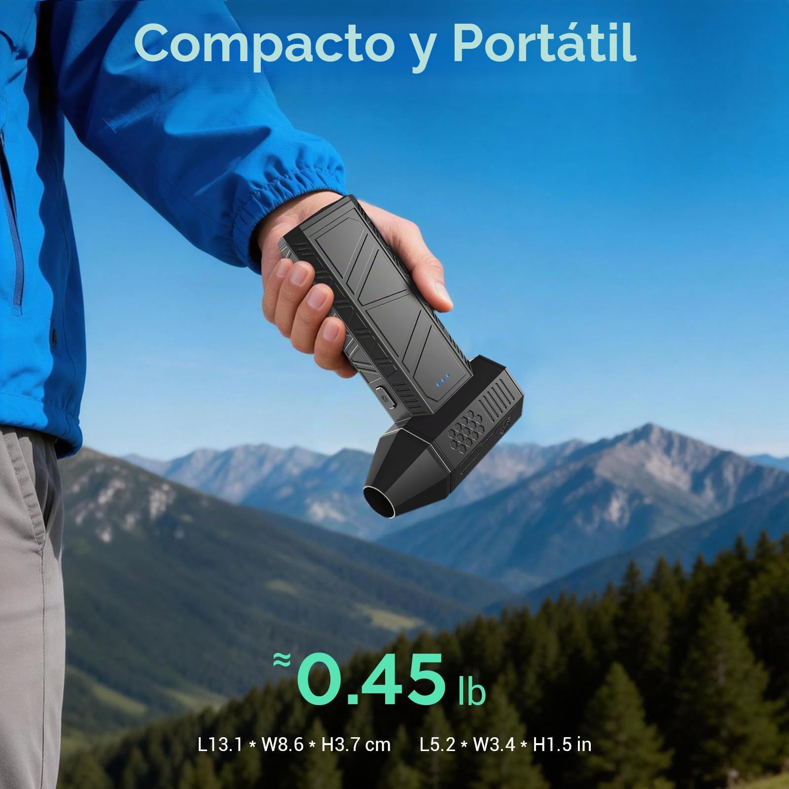 Yoton Soplador de Aire Eléctrico Inalámbrico 110.000 RPM, Reemplaza el Aire Comprimido, Limpiador de Teclado Recargable 3 Velocidades, para PC, Portátil, Cámara, Coche y Exteriores