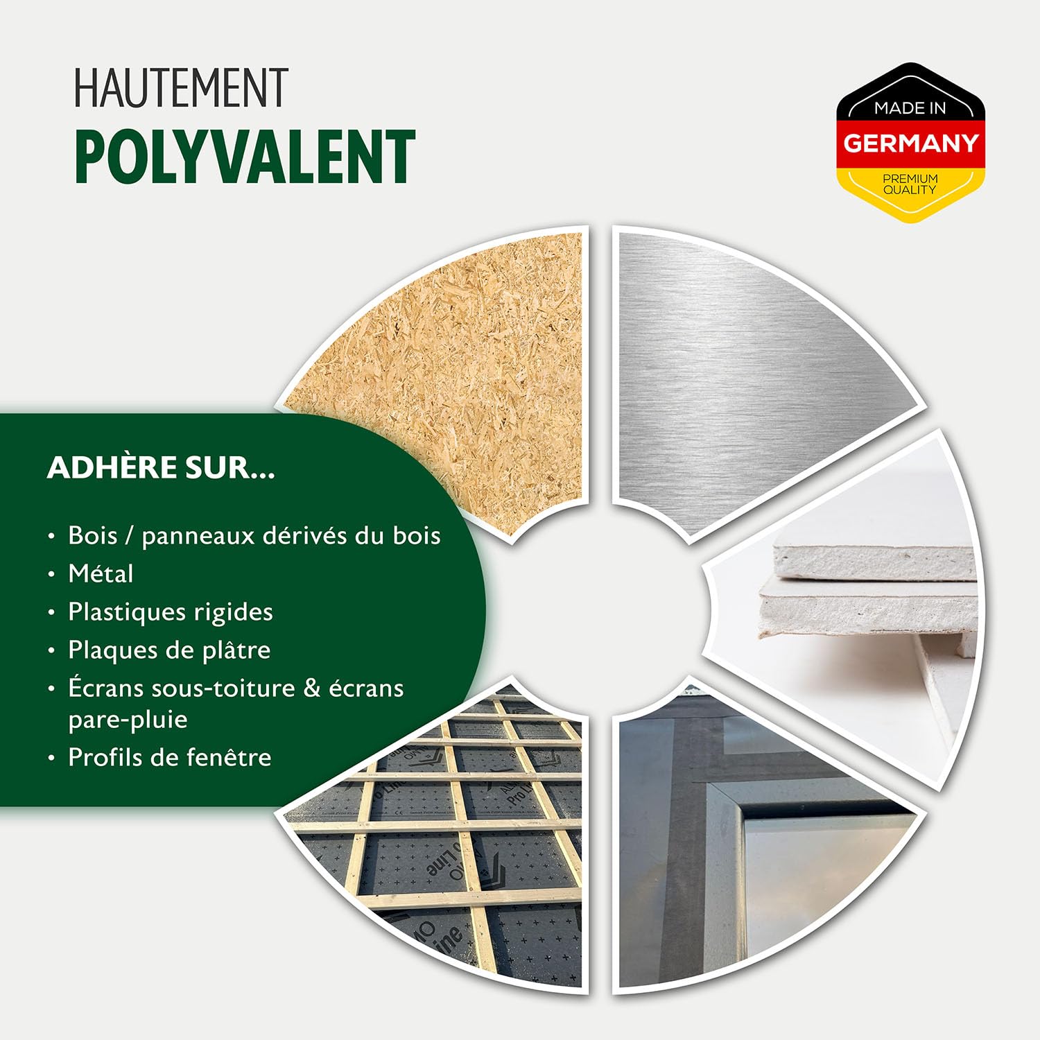 ALMO Bande adhésif pour écran de façade, paquet de 2 - résistant aux UV 60mm x 25m ruban adhésif ouvert à la diffusion pour lé de sous-toiture et lé de façade, film de liner résistant à la déchirure