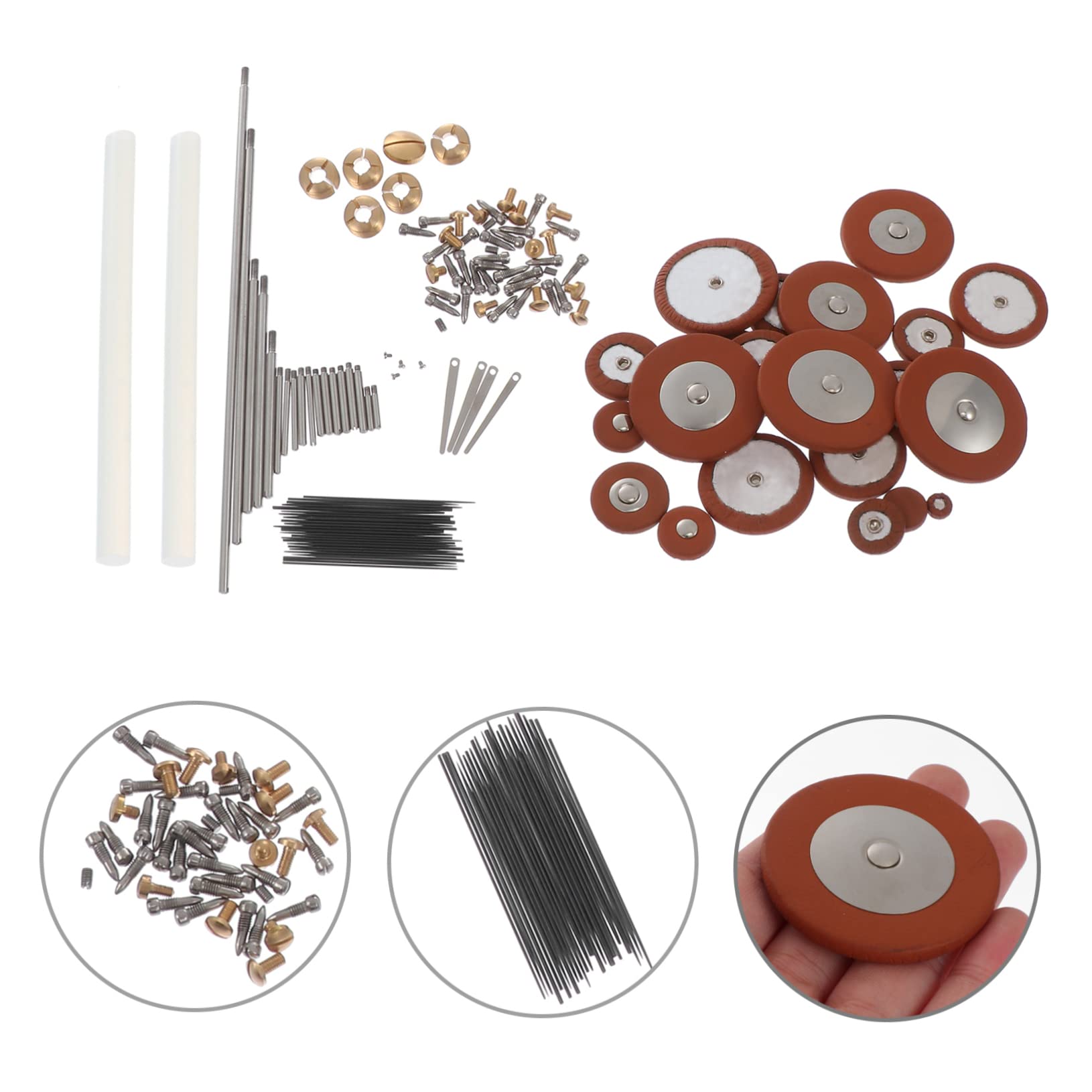 ibasenice Kit Di Riparazione Per Sassofono Set Completo Di Strumenti Per Strumenti a Fiato Viti Metalliche e Accessori Per Sax Contralto Facile Da Usare e Sostituire