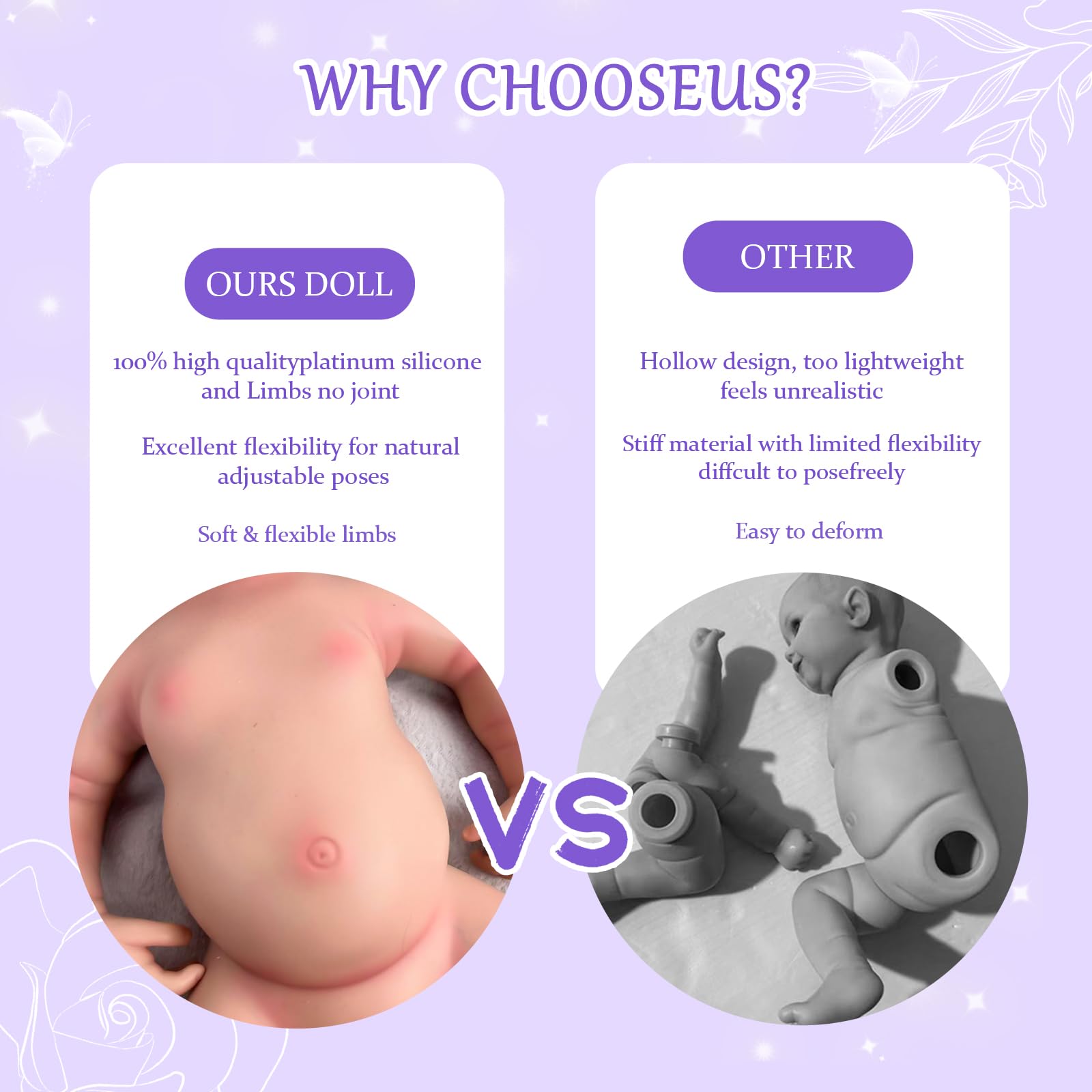 Całe ciało Reborn Baby Śpiąca lalka Doll