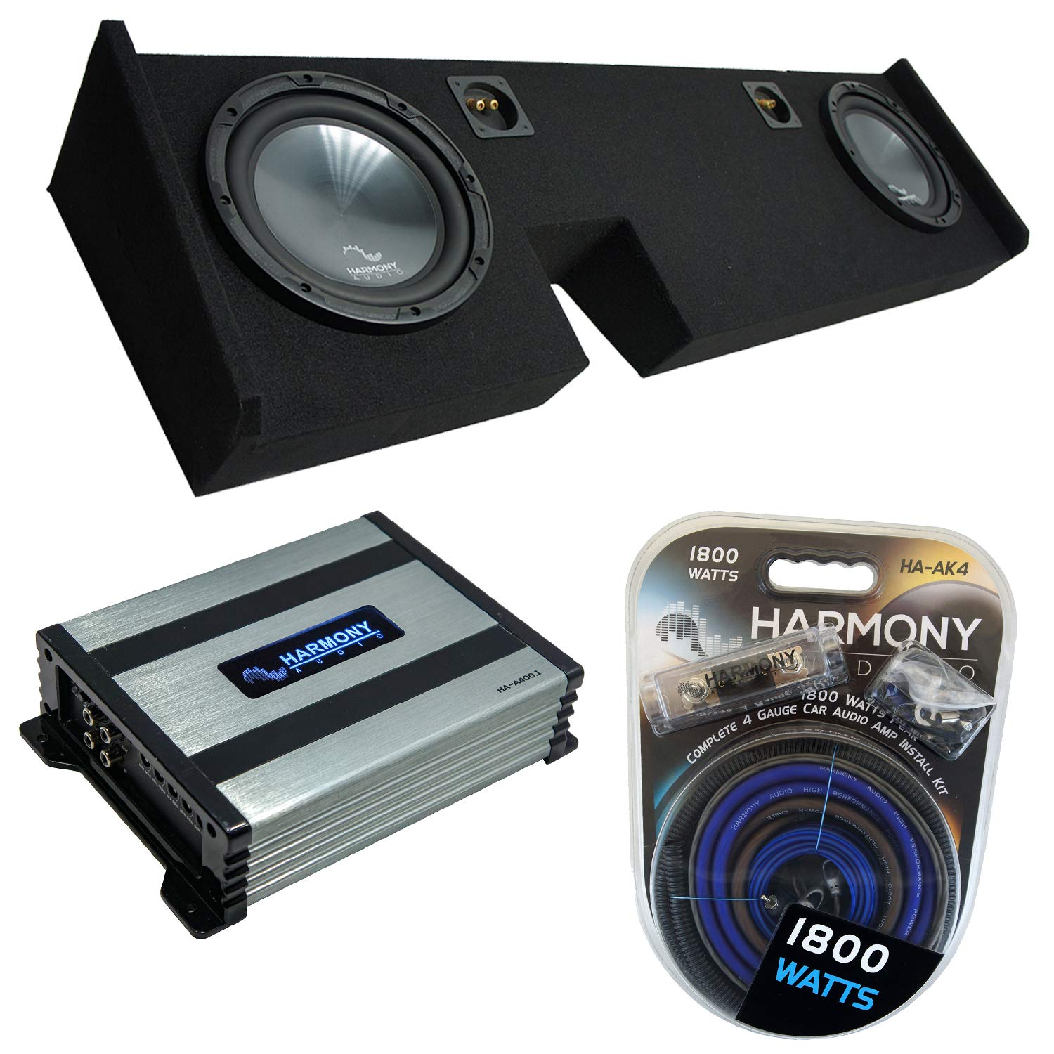 Harmony Audio Compatible with 2009-2014 Ford F-150 Extended/Super Cab Truck Harmony Bundle R104 Dual 10