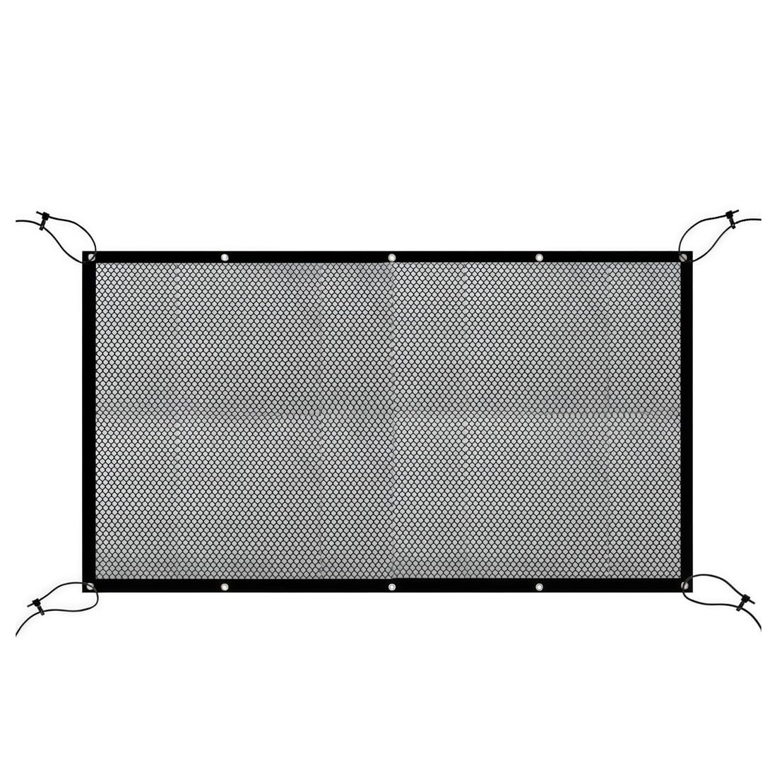 116 X 76 Cm Barrera Para Coche Para Perros Barrera Para Mascotas Para Vehículo Malla Para Asiento Trasero Red Divisora Para Coche Con Cuerda De Ajuste Y Gancho Adecuado Para Camionetas Suv