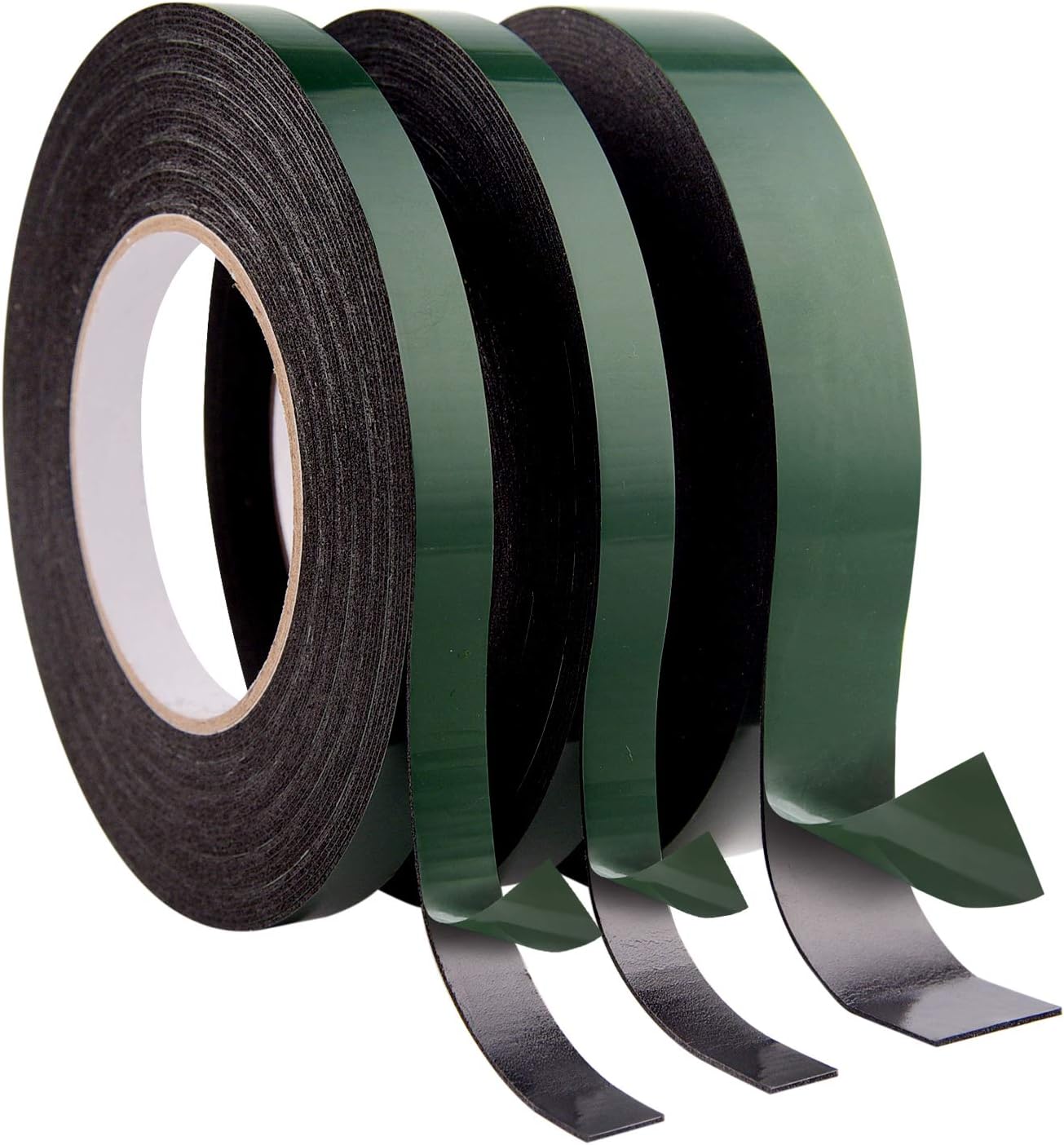 TUPARKA 30 Meters Foam Tape Double Sided Black Sponge Tape Waterproof