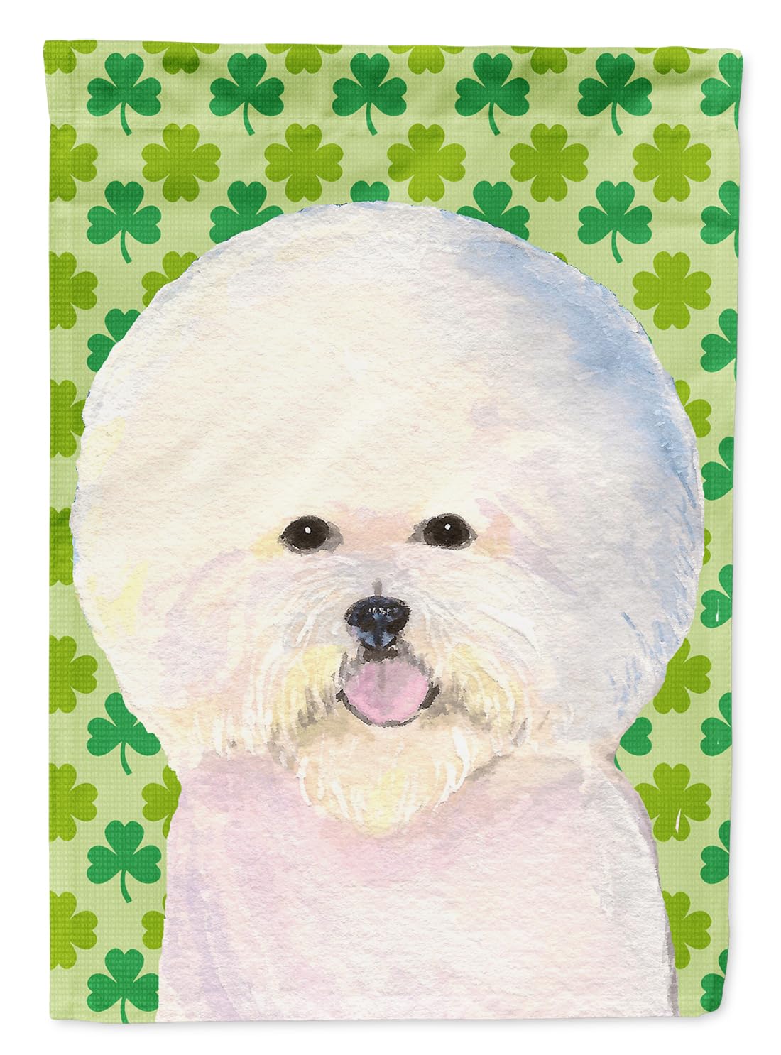 Drapeau Bichon Frisé pour décorer votre jardin à la Saint-Patrick
