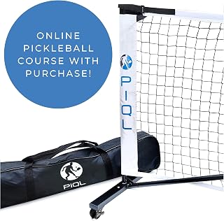 Portable Pickleball Net System with Wheels - Regulation Size Pickleball Set - Pickle Ball Indoor & Outdoor Nets – Driveway Pickle Ball Court with Carry Bag for Pickle Ball Set