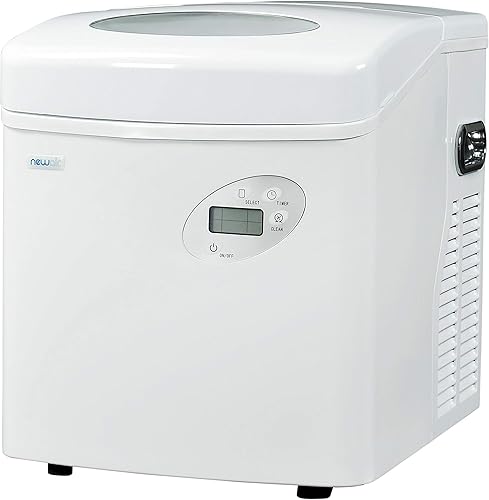 Miniatura 9 de NewAir Máquina de hielo portátil de 50 libras diariamente, 12 cubos en menos de 7 minutos, diseño compacto de encimera, hielo en forma de bala de 3