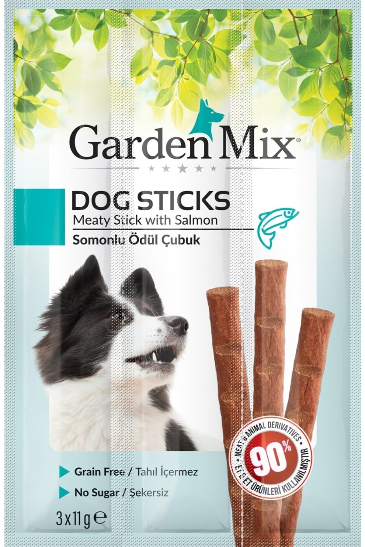 Gardenmix Somonlu Köpek Stick Ödül 3Lü, 580-203
