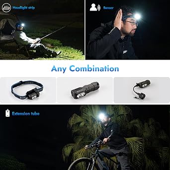 WUBEN E7 1800 Lumen Rechargeable Mini Flashlight with Magnet Bundle G2 EDC Flashlight Rechargeable, Super Bright 500 Lumens Keychain Flashlight, 5 Modes LED Pocket Flashlight