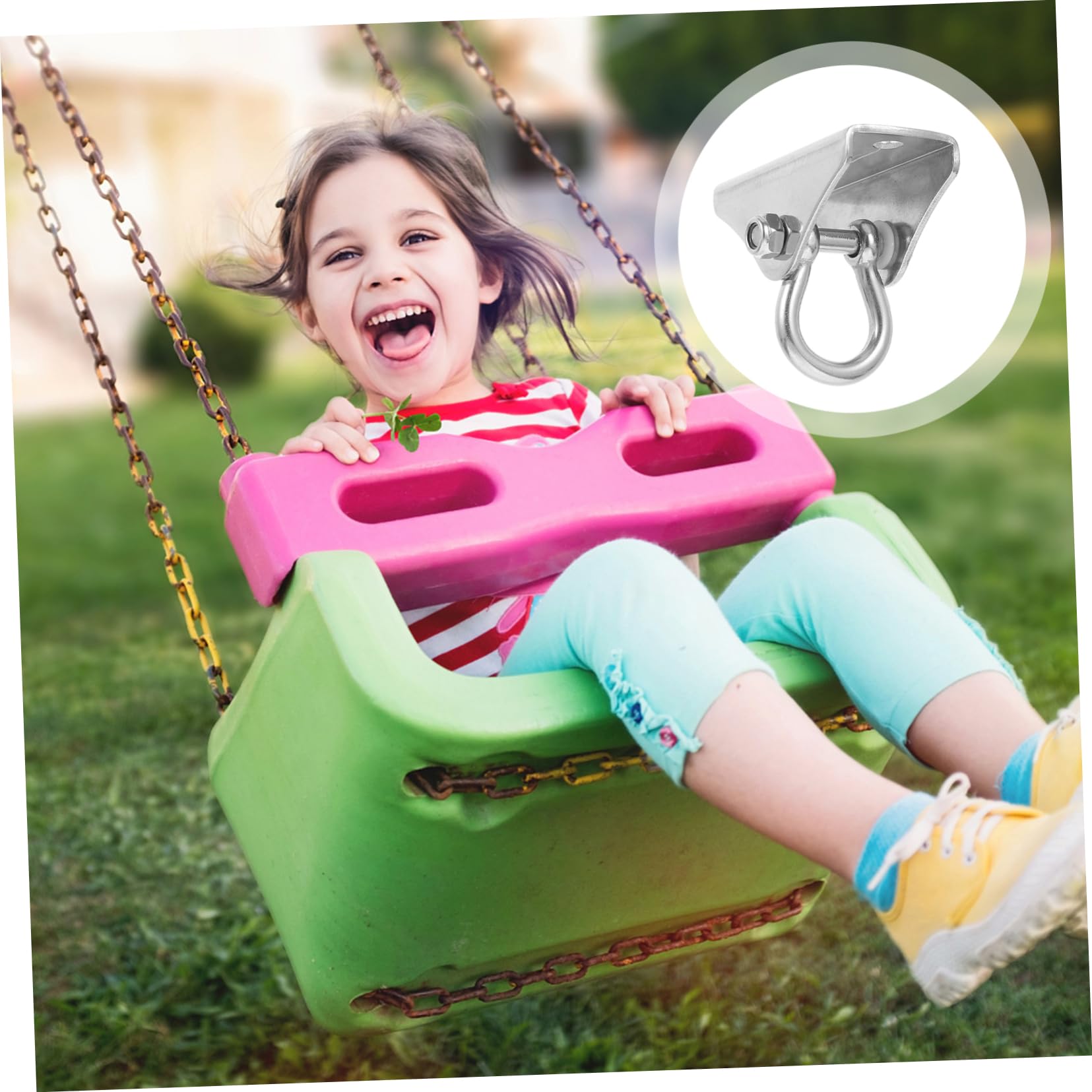 POPETPOP 2 Juegos Soporte Inoxidable Hamacas y Sillas Colgantes Gancho Profesional Resistente Colgar Muebles Tornillos