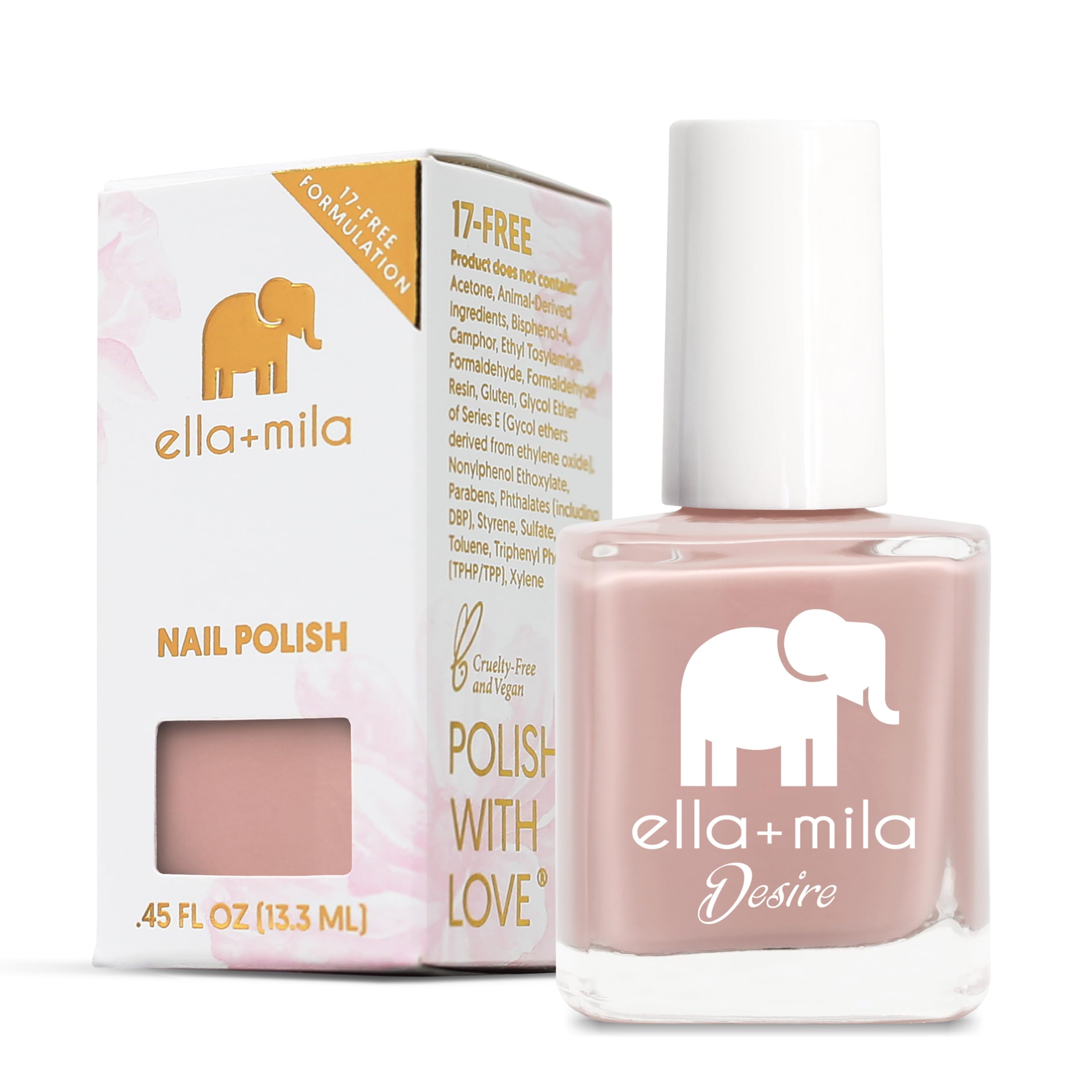 Professional, Quick Dry, Long-Lasting & Chip-Resistant Pink Nail Polishes (Desert Suede - 0.45 fl oz)