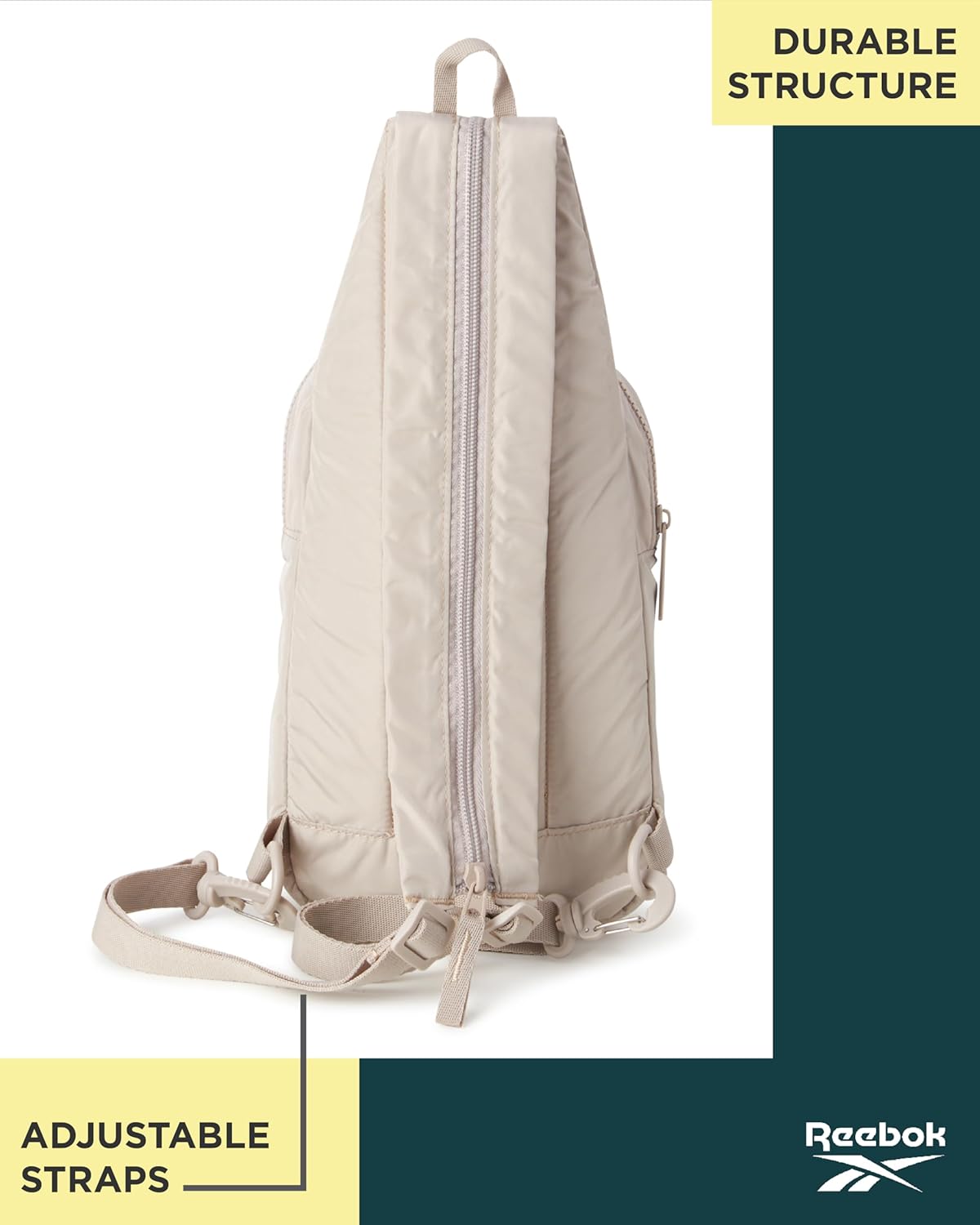 Reebok Unisex Crossbody Sling Bags – Compact Convertible Strap Cross Body Bag Travel Sling Bag - Gym & Travel Essential, Size One Size, Cosmos Stucco - Image 6