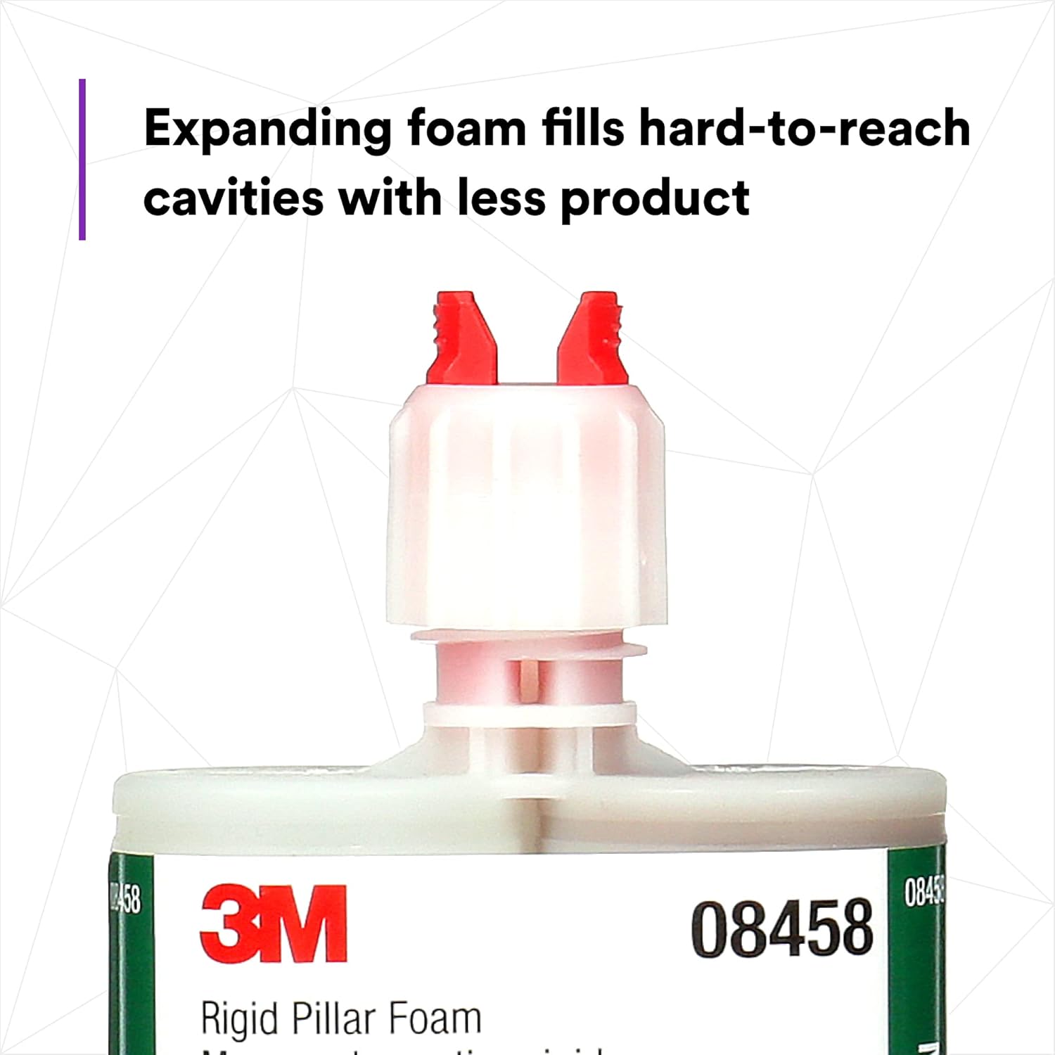 3M Rigid Pillar Foam 08458, Urethane, High Performance, Expanding, 200 mL Cartridge