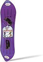 Vista 8 de El original Sledsterz Geospace para niños principiantes tabla de nieve para la diversión invernal en la nieve, con fijaciones ajustables de entrada