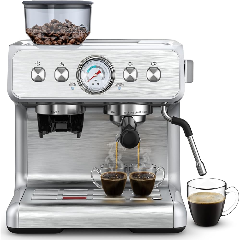 10/mo Finance COWSAR Espresso Machine 15 Bar, SemiAutomatic