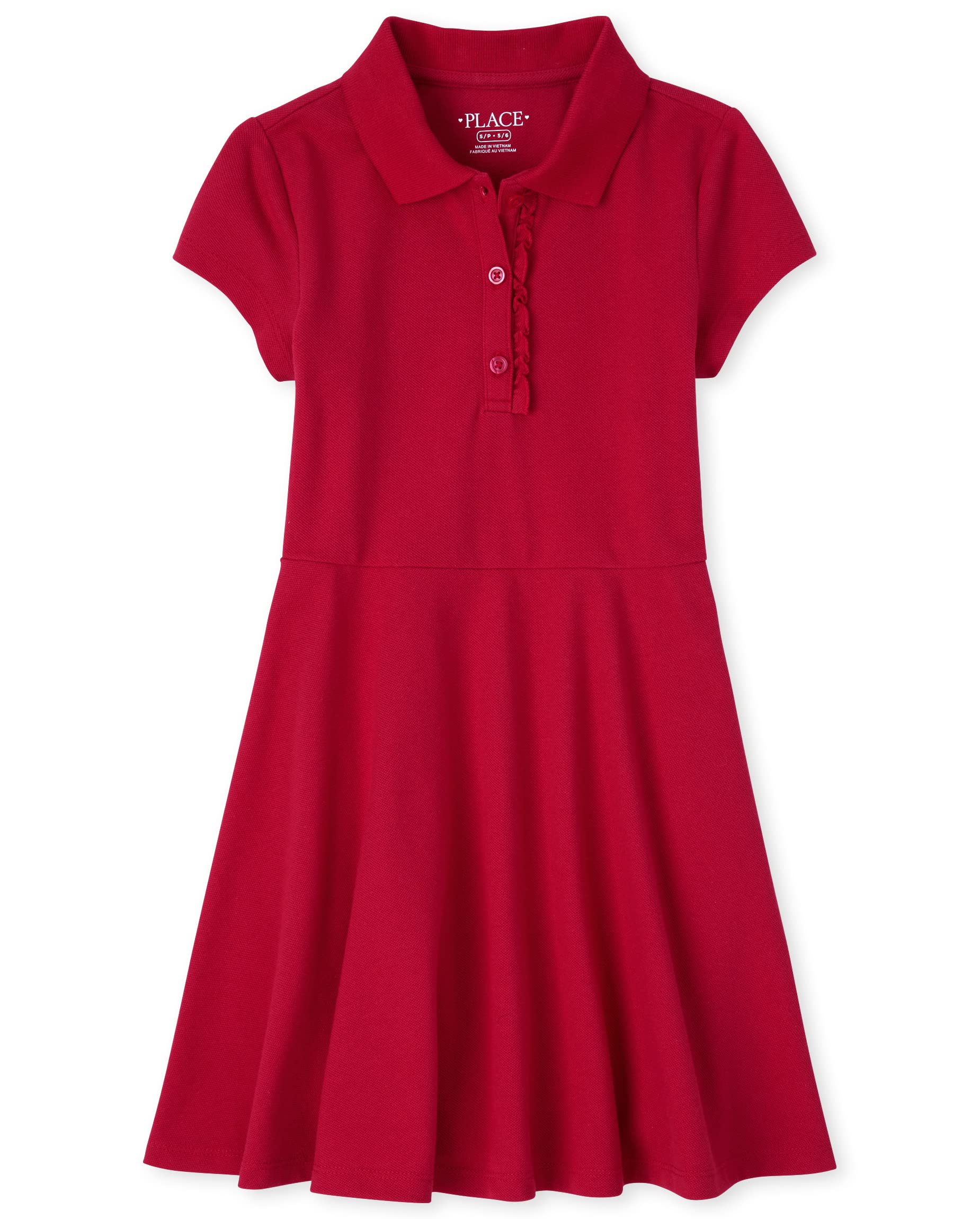 The Children's Place Girls' Pique Polo Dress