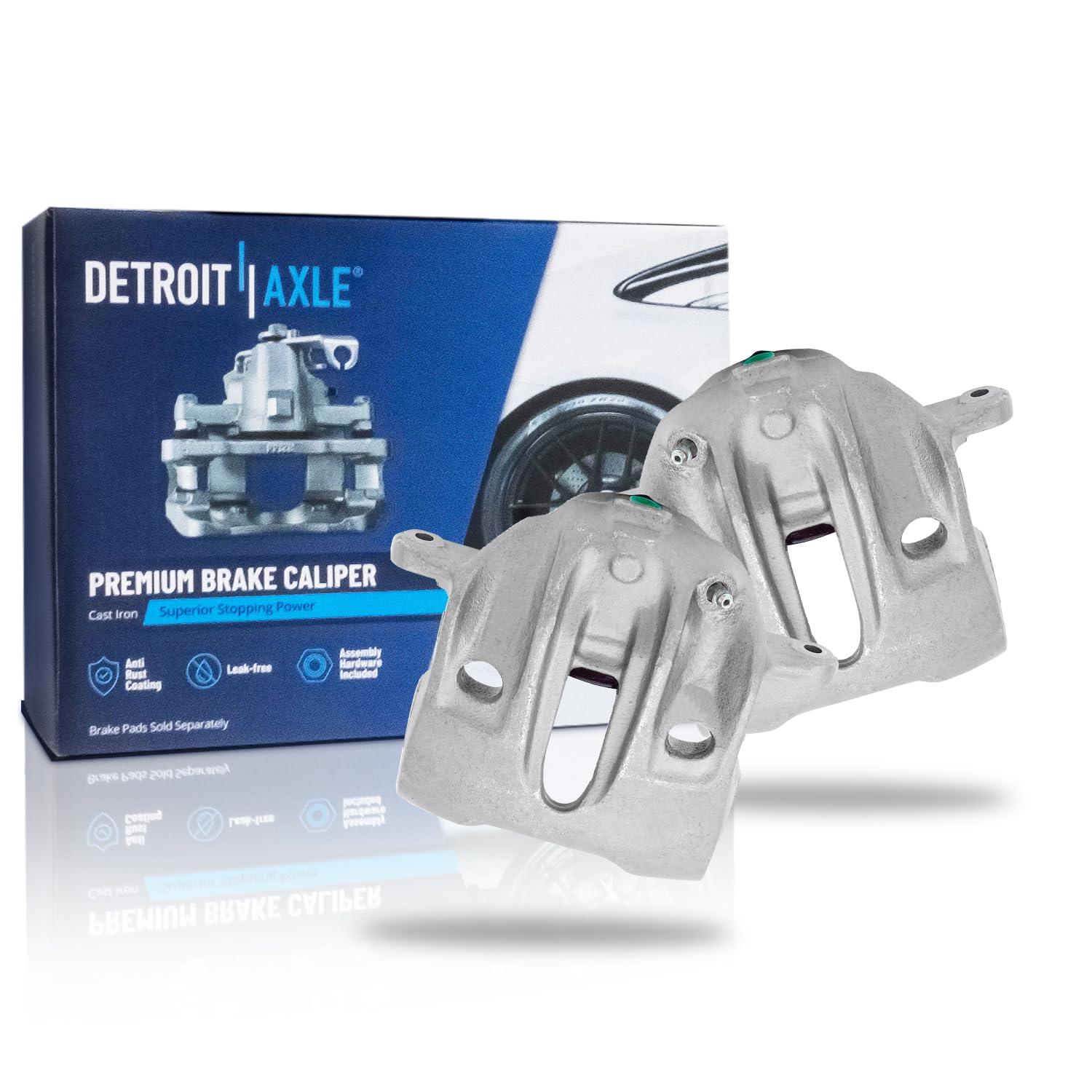 Detroit Axle - Front Brake Calipers for 1997-2001 Cadillac Catera, Disc