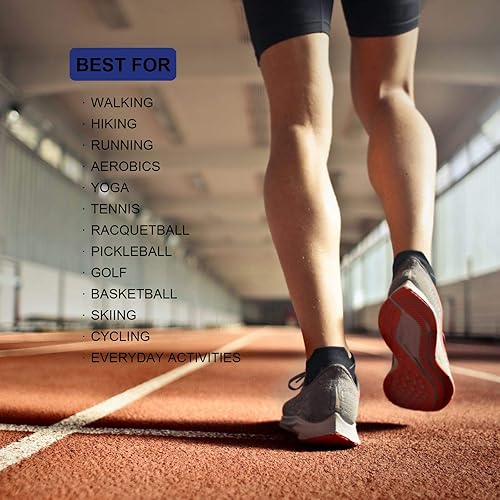 Miniatura 6 de Soporte de tobillo para hombres y mujeres, envoltura de compresión ajustable para protección de tobillo, estabilizador transpirable, soporte de