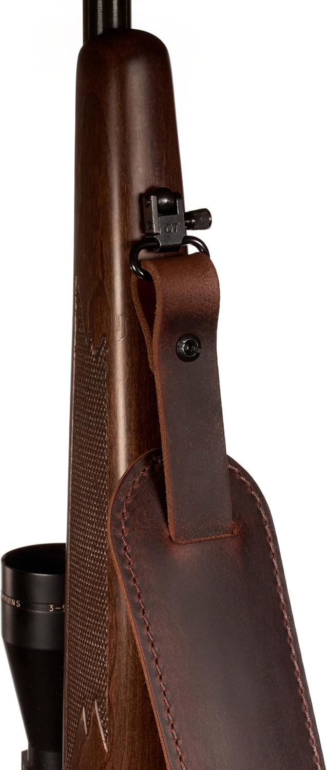 Buffalo Leather Rifle Slings - Amish Handmade Gun Slings - Adjustable, Durable, Made in USA