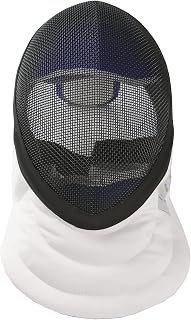 LEONARK CE 350N Fencing Epee Mask - HEMA Helmet with 9-Mesh Steel Shell, Puncture-Resistant Bib & Adjustable Fit