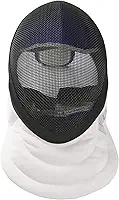 LEONARK Máscara de Esgrima para Espada, Capacete Hema com Certificação Ce 350N de Nível Nacional - Equipamento de Proteção para Esgrima (Preto, Médio)