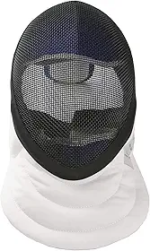 LEONARK Máscara de Esgrima para Espada, Capacete Hema com Certificação Ce 350N de Nível Nacional - Equipamento de Proteção para Esgrima (Preto, Médio)